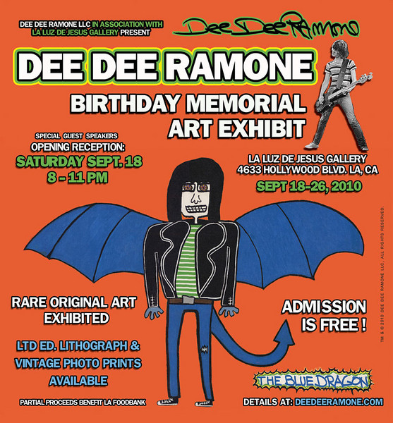 Bop-Pills_Dee Dee Ramone Exhibit Dee Dee Ramone Expo